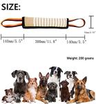 Clysoru Dog Tug Toy Tough Jute Bite Pillow Lasting Training Equipment Puppy to Large Dogs Interactive for Large and Small
