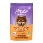 Halo Holistic Small Breed Dog Food, Cage Free Chicken & Brown Rice Recipe, Healthy Grains Dry Dog Food, Complete Digestive Health, 3.5 lb Bag