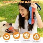 KOOLTAIL Floating Dog Toys,3 Pack TPR Water Pool Fetching Toy with Durable Rope for Small Medium Large Dogs,Bright Bumper Interactive Dog Chew Toys for Summer Outdoor Pool,Training&Teething