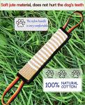 Clysoru Dog Tug Toy Tough Jute Bite Pillow Lasting Training Equipment Puppy to Large Dogs Interactive for Large and Small