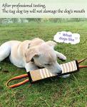 Clysoru Dog Tug Toy Tough Jute Bite Pillow Lasting Training Equipment Puppy to Large Dogs Interactive for Large and Small