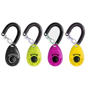 Dog Training Clicker Set with Wrist Strap - 4 Pack