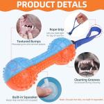 PUPTECK 4 Pack Floating Dog Toys, Squeaky Dog Water Toys for Pool Interactive Fetch & Play, Durable Training for Summer Swimming Outdoor, for Small Medium Large Dogs