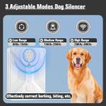 Anti Barking Devices, 3 Modes Ultrasonic Bark Box, Dog Bark Deterrent Devices, Dog Barking Stopper, Anti Barking Device for Dogs Long Range 50ft, Barking Control Devices for Dog Training in Outdoor
