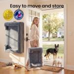 OhGeni Orthopedic Dog Bed Couch Big Cat Sofa for Extra Large Sized Pets with Memory Foam, Machine-Washable Waterproof Removable Cover, Soft Comfortable Fabric, 44-inch (Gray)