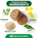 Flea and Tick Prevention for Dogs Pills - 250 Soft Chews - Natural Dog Flea & Tick Control - Oral Defense Treatment for Dogs Supplement - Vet Formulated Chews - All Breeds & Ages - Made in USA