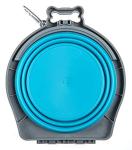Loving Pets 73807992: Travel Double Diner Dog Bowl, Blue Md
