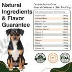 Dog Flea and Tick Prevention Allergy Chews - Omega 3 Skin and Coat Supplement,Immune Support,Natural Yeast,Itching & Licking Relief Treatment Chewable,Bites,Chews for Dogs Itching-200 Count