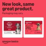 Amazon Basics Preventative Flea and Tick Topical Treatment for Dogs, X-Large (89-132 lbs), Fast Acting and Long Lasting, 6 Counts, Packaging May Vary