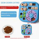 Dog Puzzle Toys, 4-in-1 Interactive Dog Toys for Boredom, Treat Dispensing Slow Feeder for Mental Stimulation, Enrichment Toy for Smart & Beginner Dogs, Light Blue