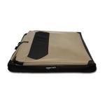 Amazon Basics Portable Folding Soft Dog Crate for Cat, Dog, Rabbit, Double Door with Mesh Ventilation, Collapsible, Easy to Set Up, Large 36" x 24" x 24", Tan