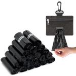 Charmount 200 Count Dog Poop Bags Rolls with Zippered Pouch Dispenser Holder, Extra Thick Leak-Proof Unscented Waste Bags, Coreless Easy Load for Small to Large Dogs