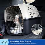 Petmate Vari Dog Kennel Portable Airline-Friendly Carriers & Crates for Small Dogs and Puppies, Durable Plastic, Pet Carrier For Home and Travel, XS Extra Small 19" For Dogs Up To 10 Lbs, Taupe