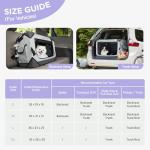 Lesure Collapsible Dog Crate - Portable Travel Kennel for Extra Large Dog, 4-Door Pet Crate with Mesh Windows, Indoor & Outdoor, Light Gray