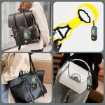 2 Pack Dog Poop Bag Dispenser with Built-in LED Flashlight, Pet Waste Bag Holder for Leash with Carabiner Clip for Lead Leash, 2 Rolls Leak-proof Doggy Waste Bags for Dog Walking, Grey