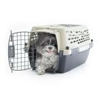Petmate Vari Dog Kennel Portable Airline-Friendly Carriers & Crates for Small Dogs and Puppies, Durable Plastic, Pet Carrier For Home and Travel, XS Extra Small 19" For Dogs Up To 10 Lbs, Taupe