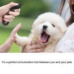 Diyife Dog Clicker for Training, 2 Pack Dog Training Clicker, Clicker Dog Training with Wrist Strap, Pet Training Clicker, Perfect for Dog Cat Puppies Behavioral Training (Black and Water Lake Blue)