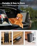 PetThem Upgraded Dog Ramp for Car 71'' X-Long & 19.7" Wider Folding Dog Ramps for Large Dogs with Non-Slip Rug Surface Portable Doggy Ramps for SUV Car & Truck, Up to 250 LBS
