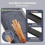 PetRuna Dog Ramp for Car 63" Long & 17.3" Wide Portable Dog Ramps for Large Dogs with Non-Slip Rug Surface Dog Car Ramp for SUV Car & Truck, Folding Dog Ramp Up to 250LBS