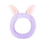 Jowmoy Cute Rabbit Ears Headband Frog Eye Elastic to Wash Face for Women Makeup Shower Spa.