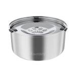 Kactoily 3L/101oz Large Capacity Dog Water Bowl Stainless Steel No Spill Dog Bowls Slow Drinking Dog Water Feeder Dispenser