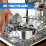 Kactoily 3L/101oz Large Capacity Dog Water Bowl Stainless Steel No Spill Dog Bowls Slow Drinking Dog Water Feeder Dispenser