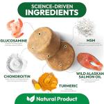 Glucosamine for Dogs - 250 Chews with Chondroitin - Hip and Joint Supplement with MSM - Turmeric - Omega 3 - Joint Pain Relief - Advanced Support for Dog Health - For Large, Medium & Small Breeds