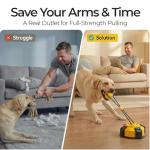 Wulwulth Interactive Dog Toys Tug of War - Dog Enrichment Stimulating Chew Toy with Suction Cup to Keep Them Busy for Aggressive Chewers, Puppy Teething Puzzle Rope Toy for Small Medium Large Dogs