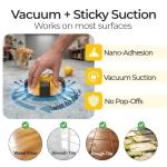 Wulwulth Interactive Dog Toys Tug of War - Dog Enrichment Stimulating Chew Toy with Suction Cup to Keep Them Busy for Aggressive Chewers, Puppy Teething Puzzle Rope Toy for Small Medium Large Dogs