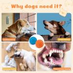 HIPPIH Indestructible Squeaky Dog Toys, Interactive Dog Balls 2 Pack, Chew Toys for Aggressive Chewers, Natural Rubber Puppy Toy for Large/Medium Dogs, Tough Puppy Teething Toy, Relieve Anxiety