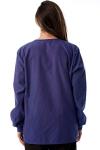 Just Love Womens Solid Medical Scrub Jacket,Galaxy Blue,1X