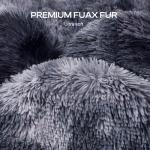 Luciphia Large Waterproof Dog Blanket for Pet Washable Liquid Proof Bed Intimacy Protection Shaggy Plush Calming Long Faux Fur Couch Cover Calming Cat Throw Blankets, Tie-dye Grey, 50" x 60"