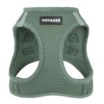 Best Pet Supplies Voyager Step-in Air Harness - All Weather Mesh, Reflective, No Pull Harness for Dogs, Cats - Secure with Hook & Loop Fastener, Buckle, Double D-Rings - Moss Green, M