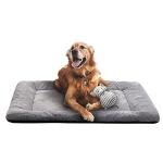 Dog Beds Crate Pad for Medium/Large Dogs Fit Dog Crates,Washable & Anti-Slip Kennel Pad for Dogs Cozy Sleeping Mat,Gray 42inch