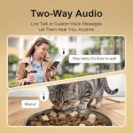 Automatic Cat Feeder with 2K Camera, 5G WiFi 6.5L Smart Pet Feeder for Cat & Small Dog, Automatic Dog Feeder with Night Vision, 2-Way Audio, Motion Detection, Feeding Schedule & App Control