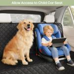 Smatto Dog Car Seat Cover for Back Seat, Waterproof Pet Bench Seat Cover for Dogs, Scratchproof Nonslip Rear Seat Protector for Cars, Trucks, SUVs