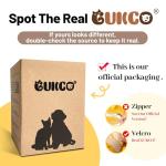 GUKCO Interactive Dog Toys, Squeaky Moving Ball Toy with Jumping & Music Modes, Rechargeable Plush Chew Toys for Small/Medium/Large Dogs to Keep Puppy Busy Pet Toys (Chick)