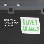 SportPet Airline Compliant X-LARGE 32.25" Travel Dog Kennel-Durable Plastic Airline Pet Carrier w/Removable Wheels & Food Bowls, Collapsible Indoor/Outdoor Dog Kennel, Dogs up to 32"L & 23"H-Dark Gray