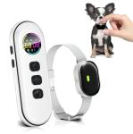 Ultra-Small Dog Shock Collar with Remote, Ultra-Light & Thin Dog Training Collar, Tailored for Small Dogs 5-30lbs & Medium Dogs, 198-Level Precise Control, Waterproof, Rechargeable (Not Auto Collar)