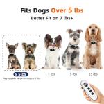 Ultra-Small Dog Shock Collar with Remote, Ultra-Light & Thin Dog Training Collar, Tailored for Small Dogs 5-30lbs & Medium Dogs, 198-Level Precise Control, Waterproof, Rechargeable (Not Auto Collar)