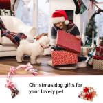 SZEE 2Pcs Dog Rope Toy for Small Breeds, 14 in 3 Knots Chew Rope Toys for Dogs, Pull Toy for Tug of War, Energy Release, Boredom Relief and Teeth Cleaning (Pink & Orange)