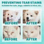 MEDUWEDU Eyes Wipes for Dogs & Cats 120 Counts, Grooming Kit Care for Dogs and Cats, Prevent Tear Stains, Eye Debris, Discharge, Mucus Secretions,Unscented