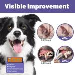 HONGYEE Disposable Pet Cleaning Finger Wipes, Easy Cleaning for Dog/Cat/Rabbit Pets Eye Dirt, Ear Dirt, Teeth Food residues, etc., Compact and mild Non-irritating no Odor, 50 Count