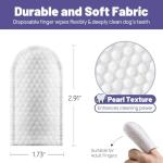 HONGYEE Disposable Pet Cleaning Finger Wipes, Easy Cleaning for Dog/Cat/Rabbit Pets Eye Dirt, Ear Dirt, Teeth Food residues, etc., Compact and mild Non-irritating no Odor, 50 Count