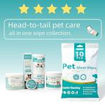 MEDUWEDU Eyes Wipes for Dogs & Cats 120 Counts, Grooming Kit Care for Dogs and Cats, Prevent Tear Stains, Eye Debris, Discharge, Mucus Secretions,Unscented