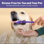 HONGYEE Disposable Pet Cleaning Finger Wipes, Easy Cleaning for Dog/Cat/Rabbit Pets Eye Dirt, Ear Dirt, Teeth Food residues, etc., Compact and mild Non-irritating no Odor, 50 Count