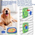 CyperGlory Interactive Licking Mat for Dog Crate,Feeder Pad, Boredom&Anxiety Relief, Peanut Butter & Yogurt Lick Plate, Safe Soft Treat Dog Training Gift with Silicone Spatula&Brush (Mixed 3 Pcs Pack)
