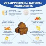 Glucosamine for Dogs Hip and Joint Supplement - 25-in-1 Hip and Joint Chews for Dog with MSM, Green Lipped, Turmeric, Yeast, Omegas, Vitamins| Mobility Support for All Ages & Sizes Dogs,200 ct