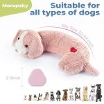 Moropaky Heartbeat Toy Puppy Heartbeat Stuffed Toy for Dog Calming Aid, Heartbeat Puppy Toy for Pets Anxiety Relief, Dog Comfort Toy for Behavioral Aid Crate Training, Puppy Essential