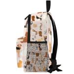 cfpolar Dogs Backpack for Kids, Cute Dogs Pink Lightweight Waterproof Toddler Backpacks for Boys Girls, Perfect for Preschool Nursery Kindergarten with Chest Strap for School Travel Sports